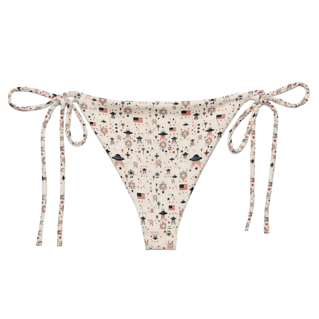 Texas Eclipse Outfitters Swimwear Patriot Wings: A Familiar Celebration String Bikini Bottom
