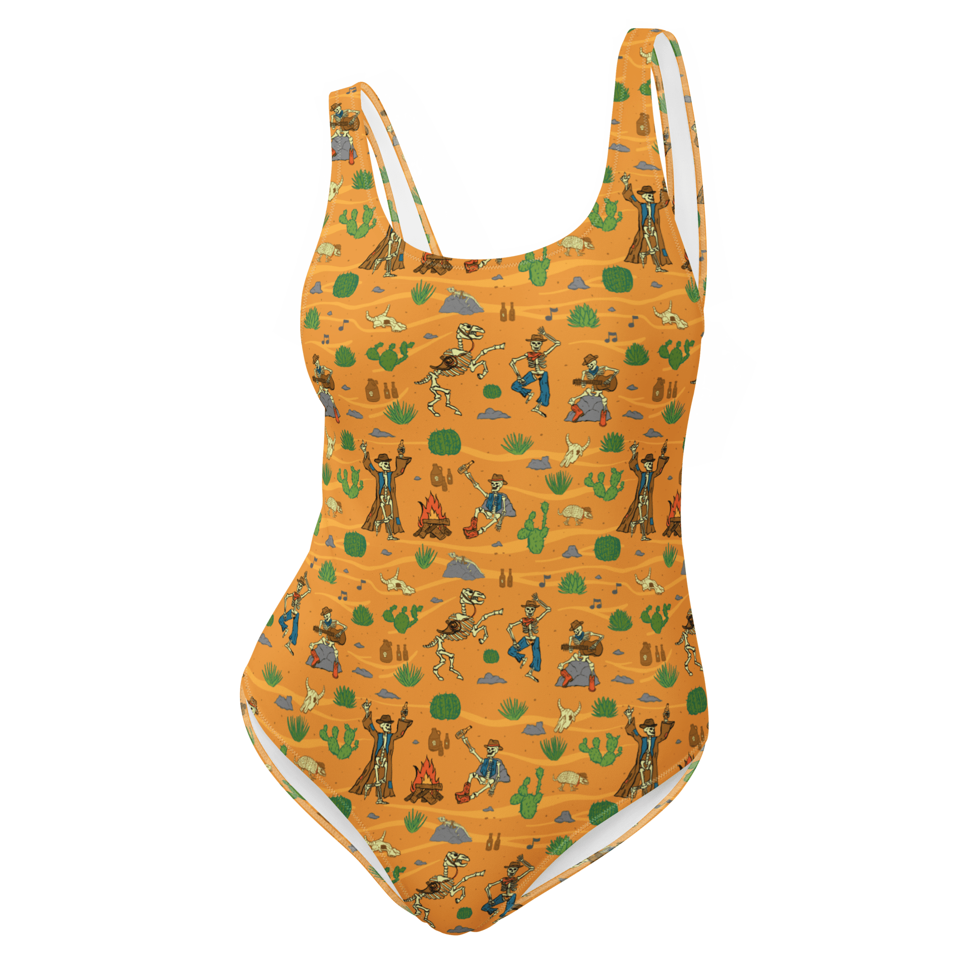 Texas Eclipse Outfitters Swimwear XS Bones and Embers: Vaquero’s Last Dance One-Piece Swimsuit