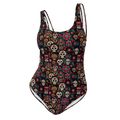 Texas Eclipse Outfitters Swimwear XS Night Calavera: Dark Skulls One-Piece Swimsuit