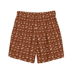 Texas Eclipse Outfitters Wild Steer: Fiery Longhorn Swim Trunks