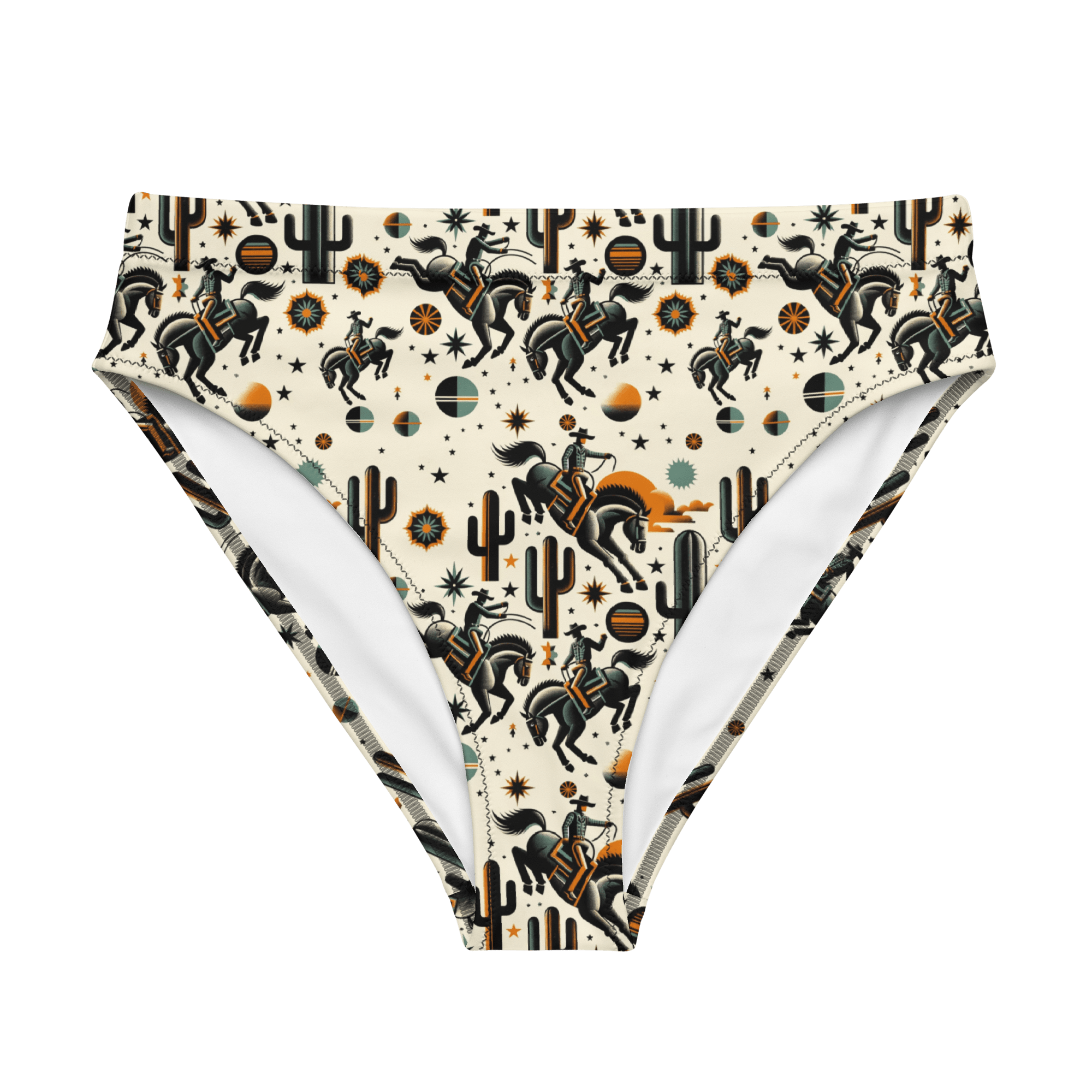 Cosmic Rodeo: Bucking Space Bronco High-Waisted Bikini Bottom – Russell ...