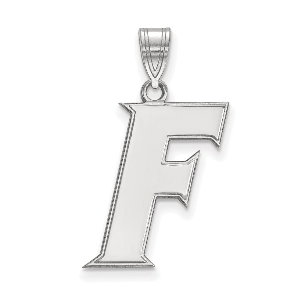 The Black Bow Jewelry Company Jewelry 10k White Gold U of Florida Large Initial F Pendant
