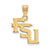The Black Bow Jewelry Company Jewelry 10k Yellow Gold Florida State Medium 'FSU' Pendant