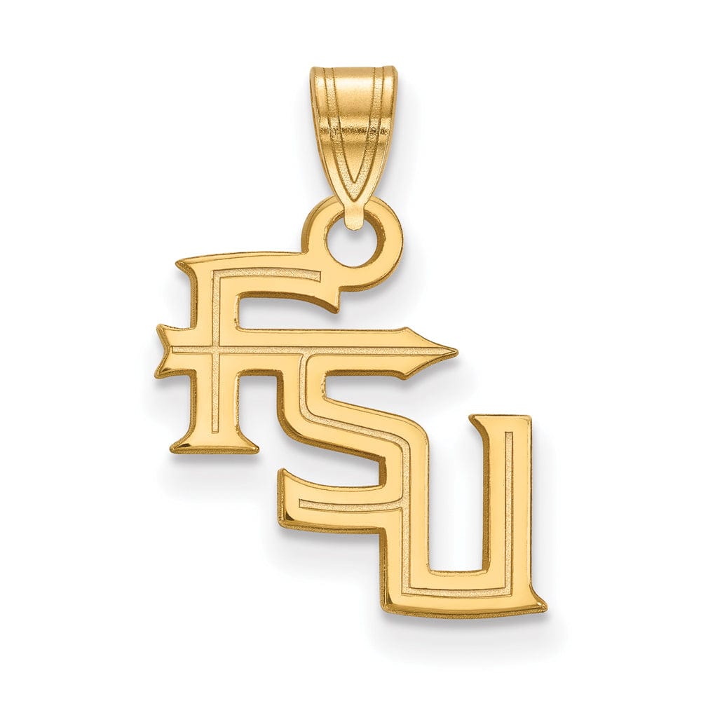 The Black Bow Jewelry Company Jewelry 10k Yellow Gold Florida State Small 'FSU' Pendant