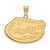 The Black Bow Jewelry Company Jewelry 10k Yellow Gold U of Florida Large Mascot Pendant