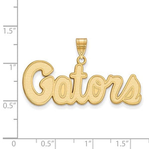 The Black Bow Jewelry Company Jewelry 10k Yellow Gold U of Florida Medium 'Gators' Pendant