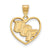 The Black Bow Jewelry Company Jewelry 14k Gold Plated Silver Central Florida Heart Pendant