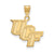 The Black Bow Jewelry Company Jewelry 14k Gold Plated Silver Central Florida Medium 'UCF' Pendant