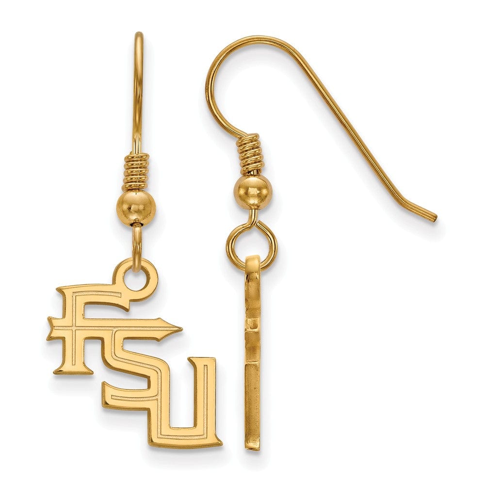 The Black Bow Jewelry Company Jewelry 14k Gold Plated Silver Florida State Univ. SM 'FSU' Dangle Earrings