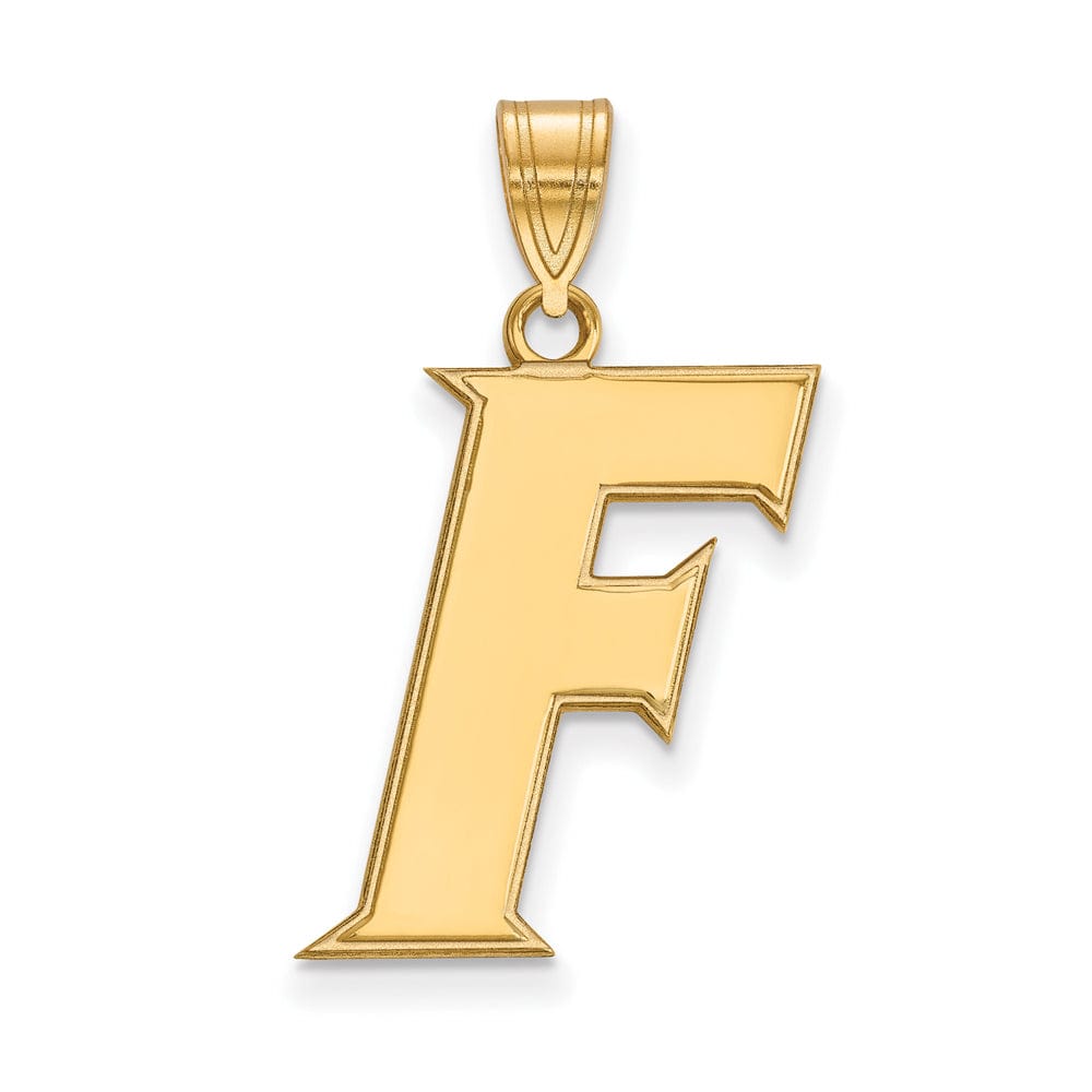 The Black Bow Jewelry Company Jewelry 14k Gold Plated Silver U. of Florida Large Initial F Pendant