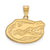 The Black Bow Jewelry Company Jewelry 14k Gold Plated Silver U. of Florida Medium Mascot Pendant