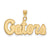 The Black Bow Jewelry Company Jewelry 14k Gold Plated Silver U. of Florida Small Script 'Gators' Pendant