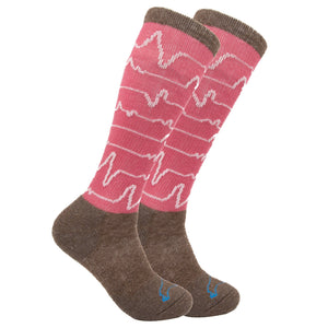The Buffalo Wool Co. Socks XL / Heartbeat Pink / 1-Pair O.T.C. - Advantage Gear Compression Sock
