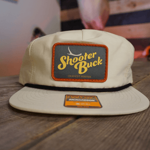 The Okayest Hunter Hats Birch and Black Grandpa's Shooter Buck Cap