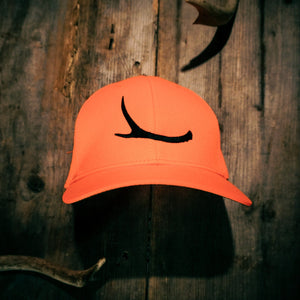 The Okayest Hunter Hats Blaze Orange Antler Cap