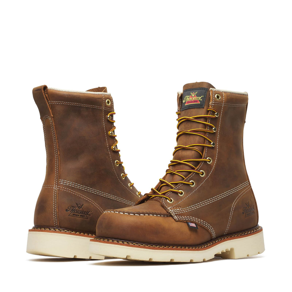 THOROGOOD Boots Thorogood Men's 8" Crazy Horse Waterproof Steel Toe Work Boots 804-4378