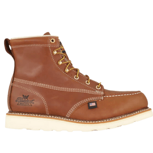 Thorogood Boots Thorogood Men’s American Heritage Tobacco 6" Steel Toe Maxwear Wedge Work Boots 804-4200