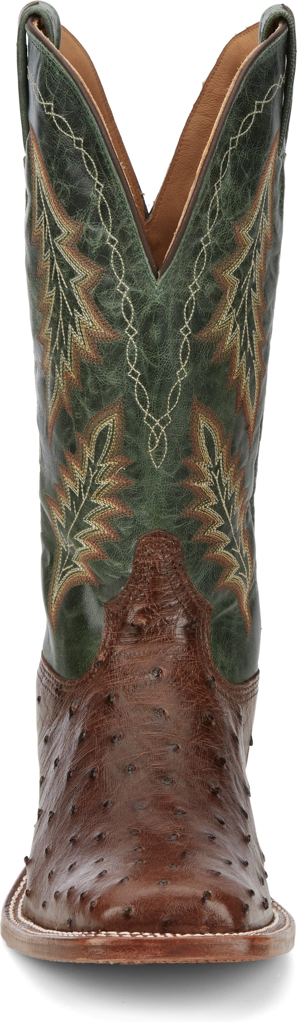 Tony Lama Men's Hayden Bourbon Brown Ostrich Exotic Western Boots