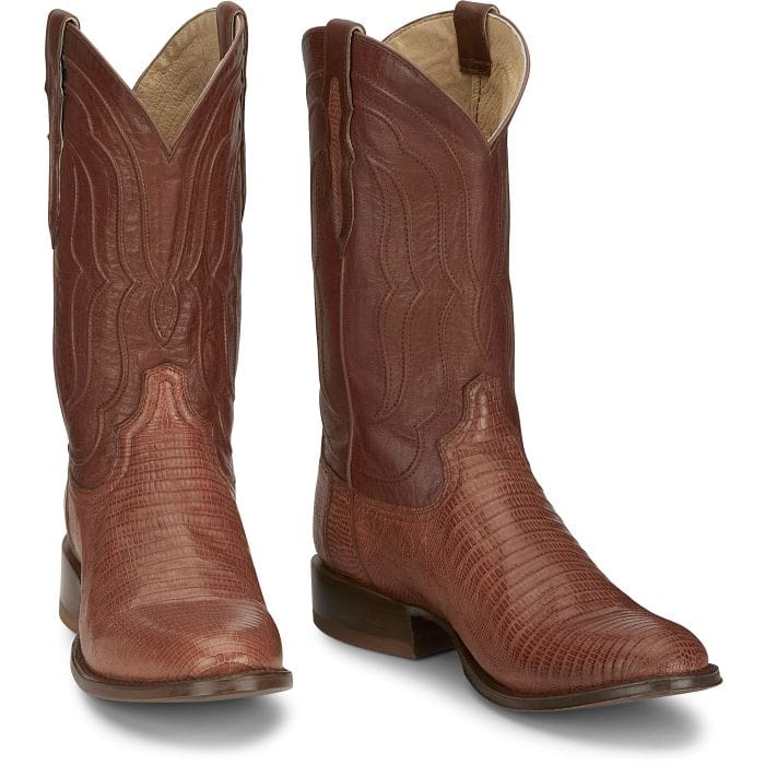Tony Lama Kirtland Cognac Lizard Western Boots DR5152 – Russell's