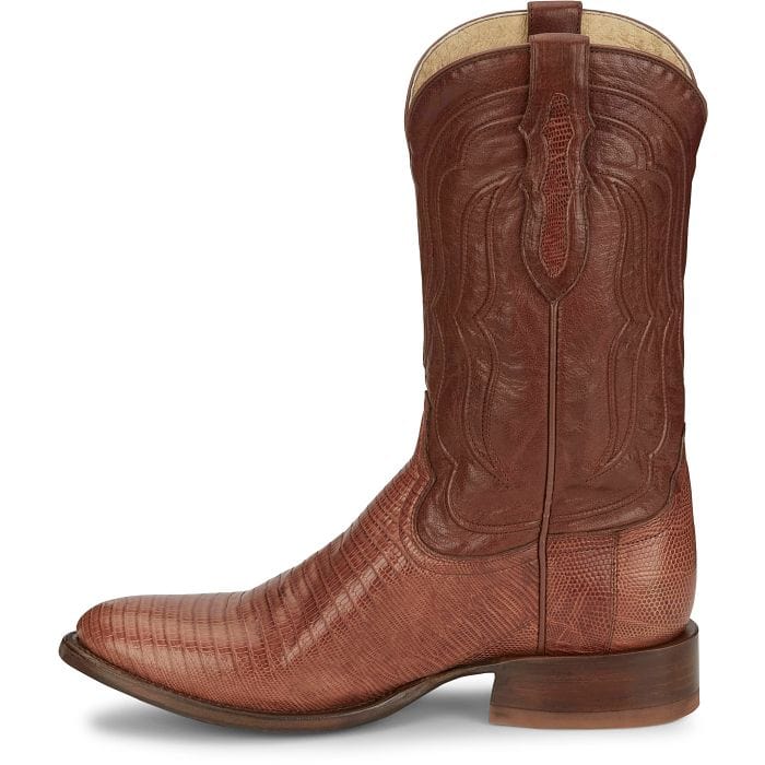 TONY LAMA Boots Tony Lama Kirtland Cognac Lizard Western Boots DR5152
