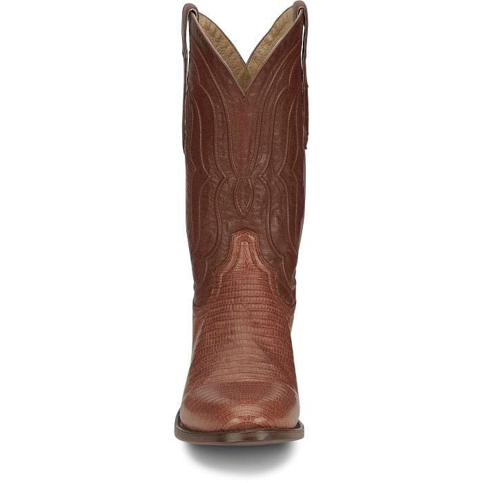 TONY LAMA Boots Tony Lama Kirtland Cognac Lizard Western Boots DR5152