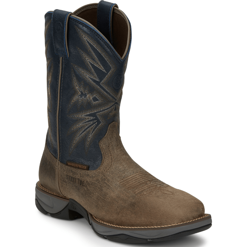 Tony Lama Boots Tony Lama Men's 3R™ Bartlett Stone Brown Steel Toe Work Boots RR3361