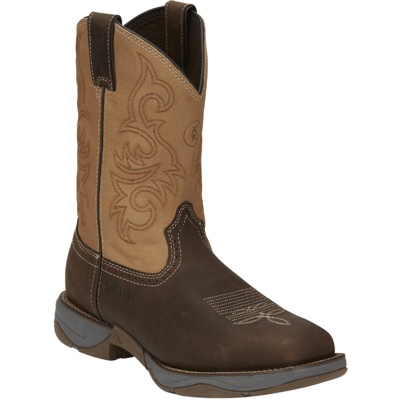 TONY LAMA Boots Tony Lama Men's 3R Junction Dusty Steel Toe Brown Work Boots RR3350