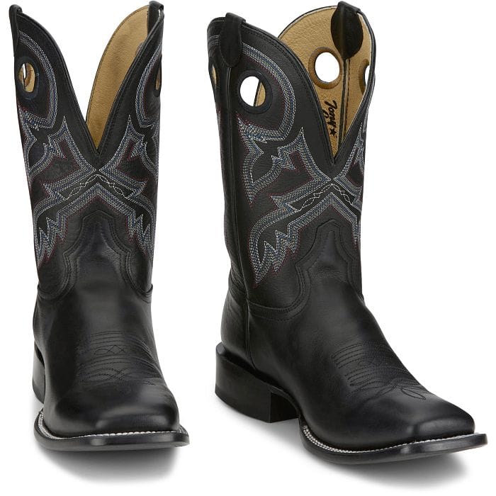 TONY LAMA Boots Tony Lama Men's Black Lars Square Toe Western Boot RN3517