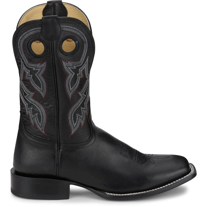 TONY LAMA Boots Tony Lama Men's Black Lars Square Toe Western Boot RN3517