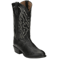TONY LAMA Boots Tony Lama Men's Black Smooth Ostrich Round Toe Western Boots CT871