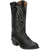 TONY LAMA Boots Tony Lama Men's Black Smooth Ostrich Round Toe Western Boots CT871