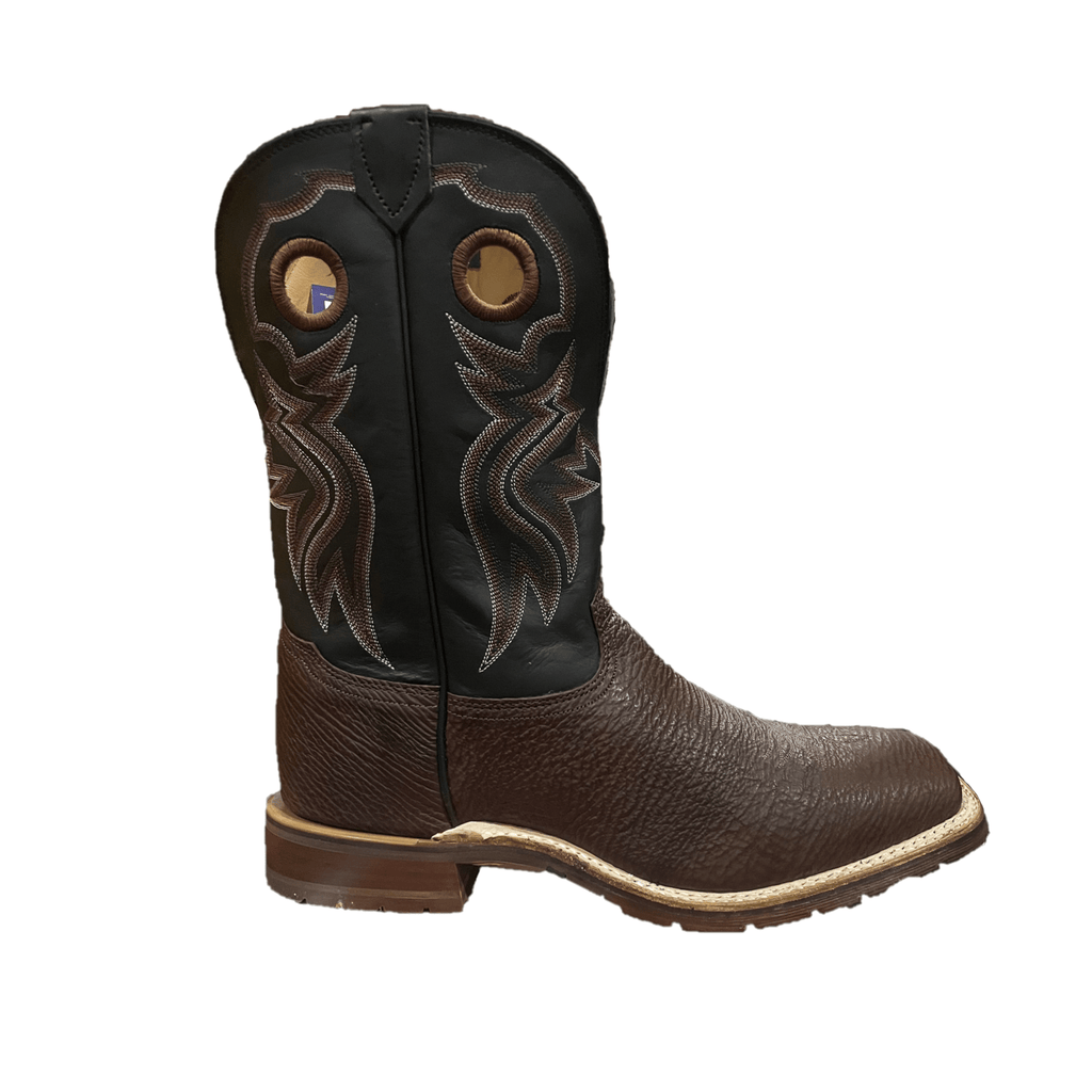 TONY LAMA Boots Tony Lama Men's Black Wide Square Toe Western Boots EP6096