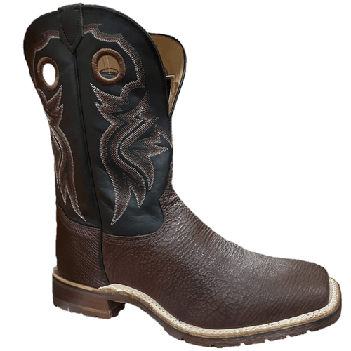 Tony Lama Men's Black Wide Square Toe Western Boots EP6096