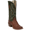 TONY LAMA Boots Tony Lama Men's Brandy & Green Rylen Full Quill Ostrich Exotic Boots SA8268