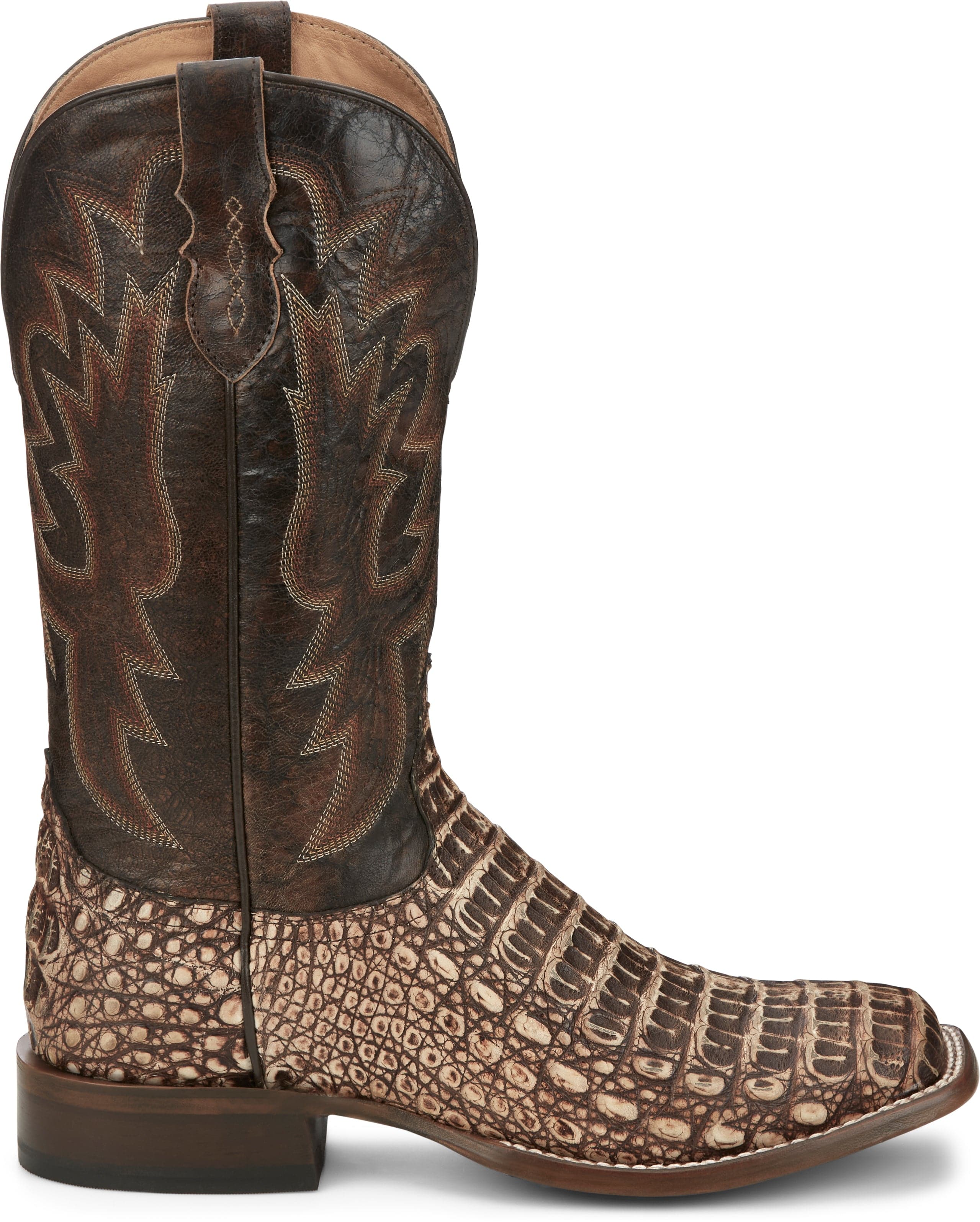 Tony Lama Men's Mitcham Peanut Hornback Caiman Exotic Western