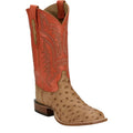 TONY LAMA Boots Tony Lama Men's Damilano Umber Full Quill Ostrich EP8278