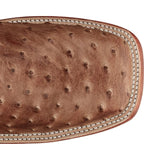TONY LAMA Boots Tony Lama Men's Desert Sand Hays Full Quill Ostrich Exotic Boots E9323