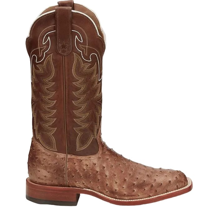 TONY LAMA Boots Tony Lama Men's Desert Sand Hays Full Quill Ostrich Exotic Boots E9323