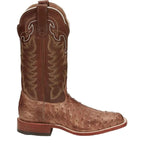 TONY LAMA Boots Tony Lama Men's Desert Sand Hays Full Quill Ostrich Exotic Boots E9323