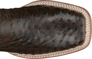 TONY LAMA Boots Tony Lama Men's Foster Brown Sienna Full Quill Ostrich Western Boots EP6098