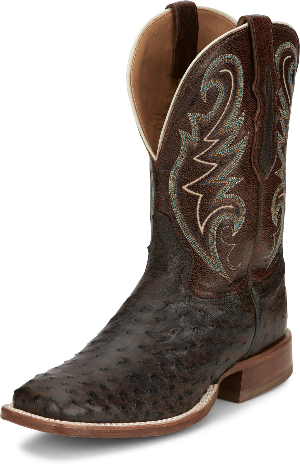 TONY LAMA Boots Tony Lama Men's Foster Brown Sienna Full Quill Ostrich Western Boots EP6098