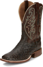 TONY LAMA Boots Tony Lama Men's Foster Brown Sienna Full Quill Ostrich Western Boots EP6098