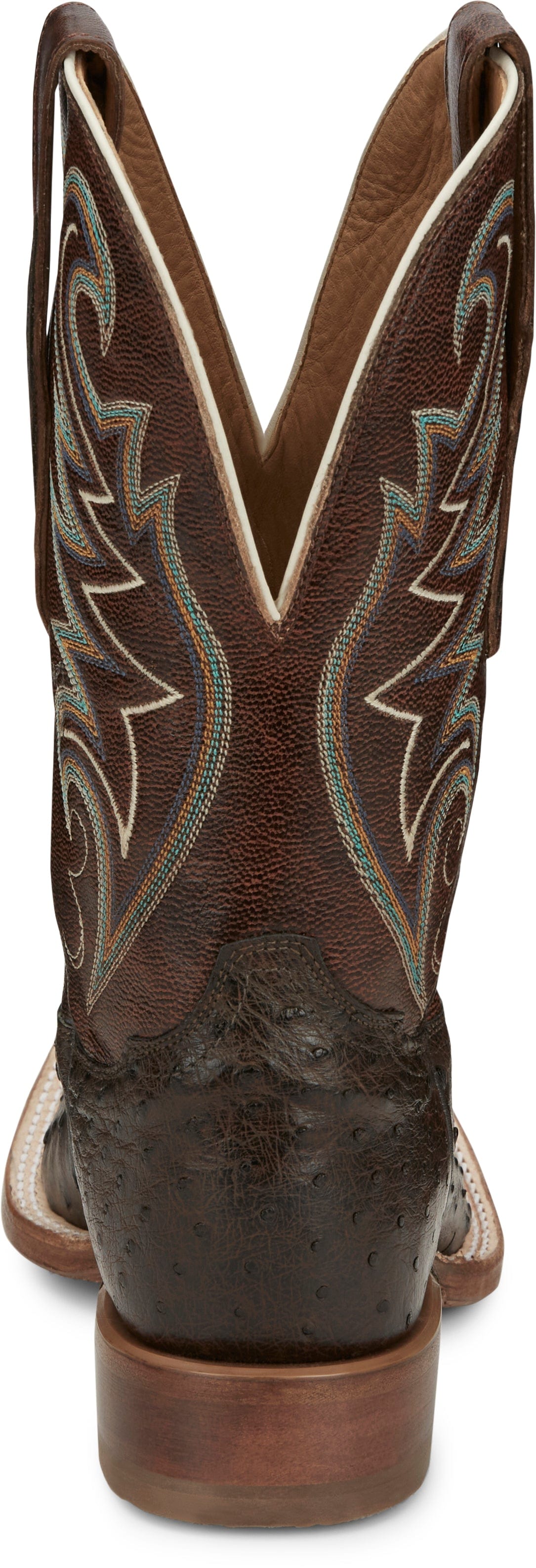 Tony Lama Men's Foster Brown Sienna Full Quill Ostrich Western