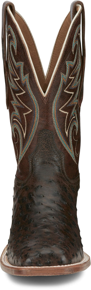 TONY LAMA Boots Tony Lama Men's Foster Brown Sienna Full Quill Ostrich Western Boots EP6098