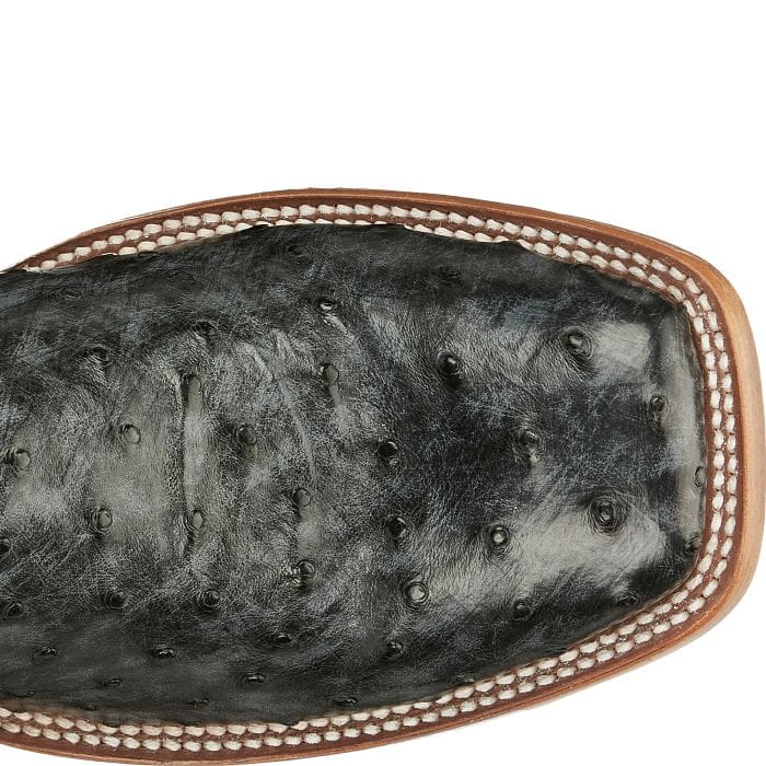 TONY LAMA Boots Tony Lama Men's Grey Moore Full Quill Ostrich Exotic Western Boots TL5355