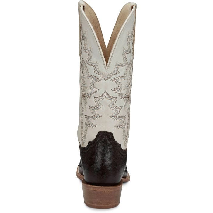 TONY LAMA Boots Tony Lama Men's Kango Brown Rylen Full Quill Ostrich Exotic Boots SA8270