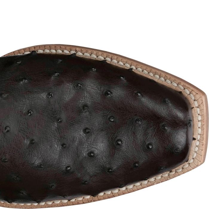 TONY LAMA Boots Tony Lama Men's Kango Brown Rylen Full Quill Ostrich Exotic Boots SA8270