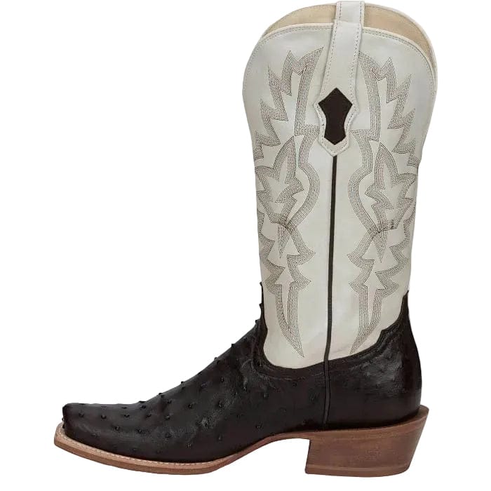 TONY LAMA Boots Tony Lama Men's Kango Brown Rylen Full Quill Ostrich Exotic Boots SA8270