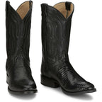 TONY LAMA Boots Tony Lama Men's Kirtland Black Lizard Boots DR5153
