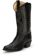 TONY LAMA Boots Tony Lama Men's Mccandles Black Full Quill Ostrich Round Toe Exotic Western Boots 8255